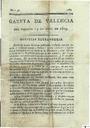 [Ejemplar] Gazeta de Valencia (Valencia). 14/4/1809.