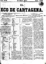 [Issue] Eco de Cartagena, El (Cartagena). 27/1/1877.