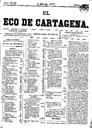 [Ejemplar] Eco de Cartagena, El (Cartagena). 3/3/1877.