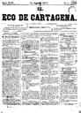 [Issue] Eco de Cartagena, El (Cartagena). 11/8/1877.