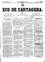 [Issue] Eco de Cartagena, El (Cartagena). 25/8/1877.