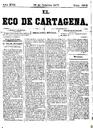 [Issue] Eco de Cartagena, El (Cartagena). 15/10/1877.