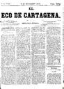[Ejemplar] Eco de Cartagena, El (Cartagena). 5/11/1877.