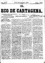 [Ejemplar] Eco de Cartagena, El (Cartagena). 8/11/1877.
