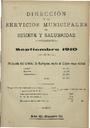 [Ejemplar] Estadística Sanitaria (Cartagena). 9/1910.