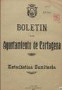 [Ejemplar] Estadística Sanitaria (Cartagena). 5/1921.