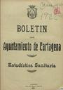[Ejemplar] Estadística Sanitaria (Cartagena). 5/1922.