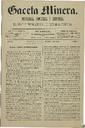 [Issue] Gaceta Minera (Cartagena). 1/3/1883.