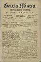 [Issue] Gaceta Minera (Cartagena). 10/5/1883.