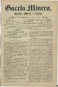 [Issue] Gaceta Minera (Cartagena). 20/5/1883.