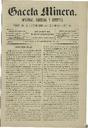 [Issue] Gaceta Minera (Cartagena). 10/11/1883.