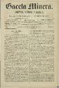 [Issue] Gaceta Minera (Cartagena). 20/12/1883.