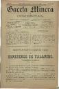 [Ejemplar] Gaceta Minera (Cartagena). 12/2/1884.