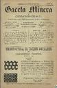 [Issue] Gaceta Minera (Cartagena). 25/3/1884.