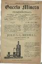 [Ejemplar] Gaceta Minera (Cartagena). 6/5/1884.