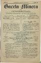 [Issue] Gaceta Minera (Cartagena). 22/7/1884.