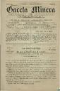 [Issue] Gaceta Minera (Cartagena). 10/3/1885.