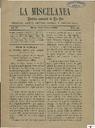 [Ejemplar] Miscelánea Revista Semanal de la Paz, La (Murcia). 14/7/1890.