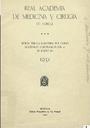 [Ejemplar] Real Academia de Medicina y Cirugía de Murcia. 25/1/1931.