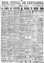 [Ejemplar] Hoja oficial de Cartagena (Cartagena). 23/4/1940.