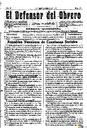 [Issue] Defensor del Obrero, El (Cartagena). 1/5/1909.