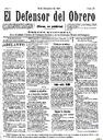 [Ejemplar] Defensor del Obrero, El (Cartagena). 15/12/1909.