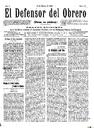 [Ejemplar] Defensor del Obrero, El (Cartagena). 15/3/1910.