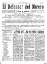 [Ejemplar] Defensor del Obrero, El (Cartagena). 1/4/1910.