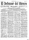 [Issue] Defensor del Obrero, El (Cartagena). 15/6/1910.