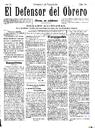 [Issue] Defensor del Obrero, El (Cartagena). 1/1/1911.