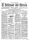 [Ejemplar] Defensor del Obrero, El (Cartagena). 15/1/1911.