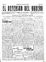 [Ejemplar] Defensor del Obrero, El (Cartagena). 1/6/1911.