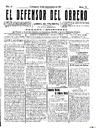 [Ejemplar] Defensor del Obrero, El (Cartagena). 15/11/1911.