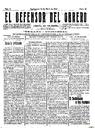 [Ejemplar] Defensor del Obrero, El (Cartagena). 15/4/1912.