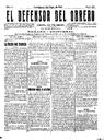 [Issue] Defensor del Obrero, El (Cartagena). 1/5/1912.