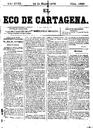 [Ejemplar] Eco de Cartagena, El (Cartagena). 14/1/1878.