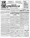 [Ejemplar] República : Diario de la mañana (Cartagena). 18/8/1931.