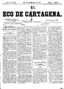 [Issue] Eco de Cartagena, El (Cartagena). 18/2/1878.