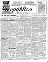 [Ejemplar] República : Diario de la mañana (Cartagena). 26/8/1931.