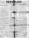 [Ejemplar] República : Diario de la mañana (Cartagena). 19/11/1931.