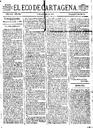 [Issue] Eco de Cartagena, El (Cartagena). 9/10/1878.