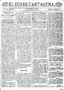 [Issue] Eco de Cartagena, El (Cartagena). 11/11/1878.