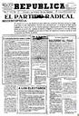 [Ejemplar] República : Diario de la mañana (Cartagena). 9/11/1933.