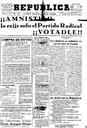 [Ejemplar] República : Diario de la mañana (Cartagena). 11/11/1933.