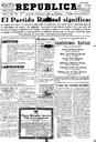 [Ejemplar] República : Diario de la mañana (Cartagena). 15/11/1933.