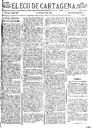 [Issue] Eco de Cartagena, El (Cartagena). 22/8/1881.