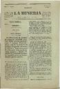 [Ejemplar] Telégrafo de La Mineria (Cartagena). 22/7/1843.