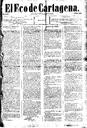 [Issue] Eco de Cartagena, El (Cartagena). 28/7/1884.