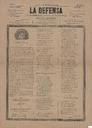 [Issue] Defensa, La. La defensa de los intereses y derechos en general (Lorca). 1/11/1888.