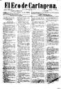 [Issue] Eco de Cartagena, El (Cartagena). 20/8/1887.